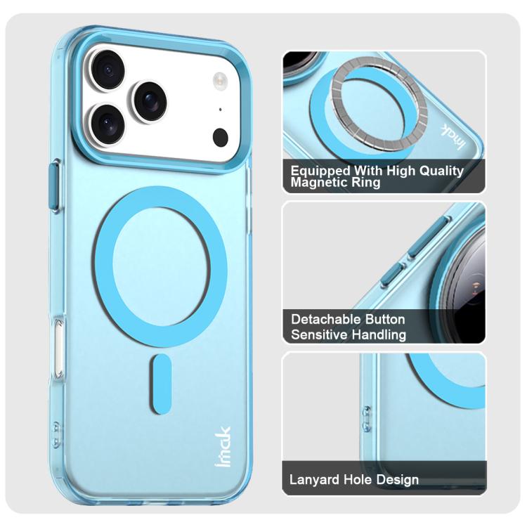For iPhone 17 Pro Max IMAK Candy Series Shockproof MagSafe Phone Case(Blue) - iPhone 17 Pro Max Cases by imak | Online Shopping UK | buy2fix