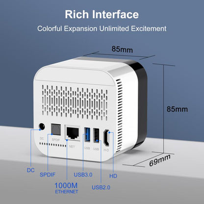 H96Max 8K UHD Android 14 Smart TV Box with Remote Control, 4GB+128GB, Allwinner H728 Octa-Core(AU Plug) - Others by buy2fix | Online Shopping UK | buy2fix