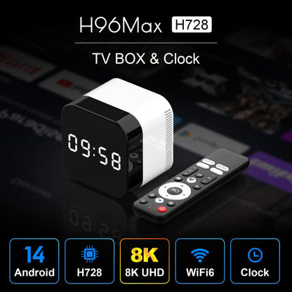 H96Max 8K UHD Android 14 Smart TV Box with Remote Control, 2GB+16GB, Allwinner H728 Octa-Core(AU Plug) - Others by buy2fix | Online Shopping UK | buy2fix