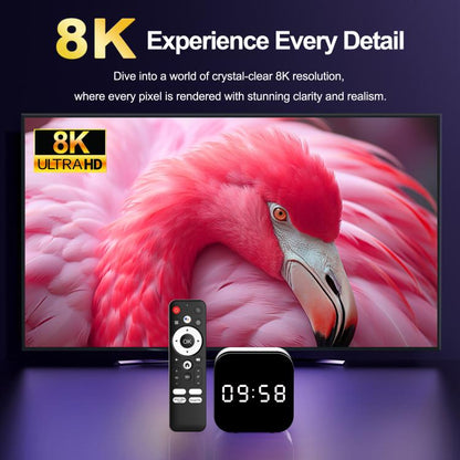 H96Max 8K UHD Android 14 Smart TV Box with Remote Control, 4GB+32GB, Allwinner H728 Octa-Core(AU Plug) - Others by buy2fix | Online Shopping UK | buy2fix