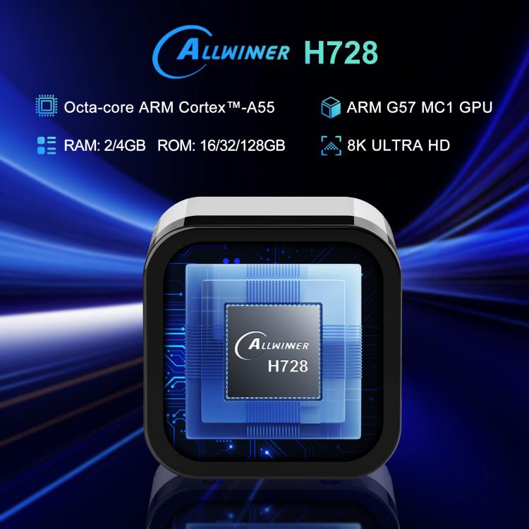 H96Max 8K UHD Android 14 Smart TV Box with Remote Control, 4GB+128GB, Allwinner H728 Octa-Core(AU Plug) - Others by buy2fix | Online Shopping UK | buy2fix