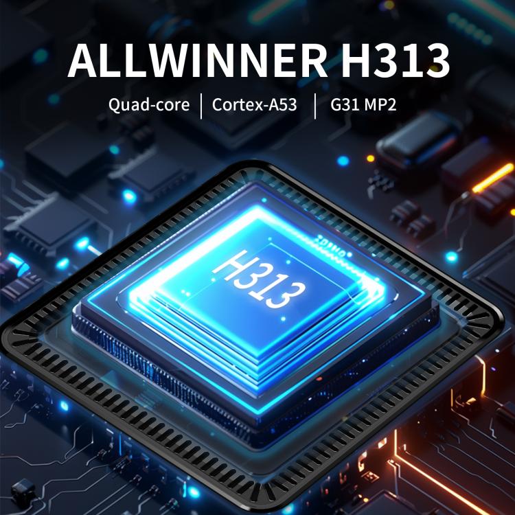 Q7 4K UHD Android 10 Smart TV Box with Remote Control, 2GB+8GB, Allwinner H313 Quad-Core(AU Plug) - Others by buy2fix | Online Shopping UK | buy2fix