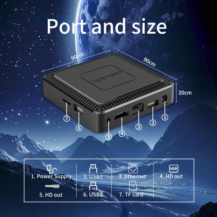 Q7 4K UHD Android 10 Smart TV Box with Remote Control, 2GB+8GB, Allwinner H313 Quad-Core(AU Plug) - Others by buy2fix | Online Shopping UK | buy2fix