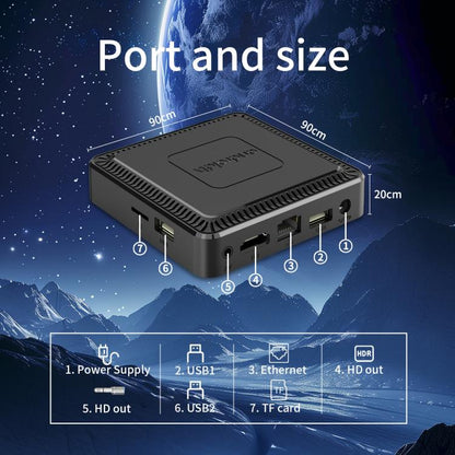 Q7 4K UHD Android 10 Smart TV Box with Remote Control, 2GB+8GB, Allwinner H313 Quad-Core(UK Plug) - Others by buy2fix | Online Shopping UK | buy2fix