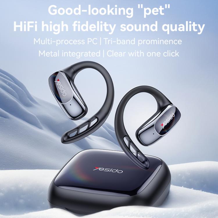 Yesido YSP24 Ear-hook Open OWS Bluetooth Earphone(Black) - Bluetooth Earphone by Yesido | Online Shopping UK | buy2fix