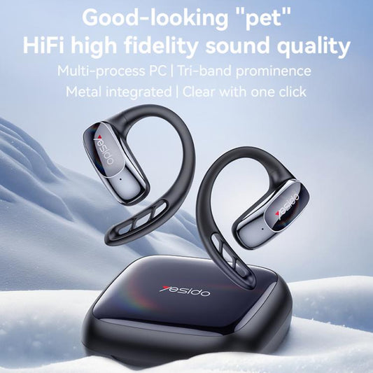 Yesido YSP24 Ear-hook Open OWS Bluetooth Earphone(Black) - Bluetooth Earphone by Yesido | Online Shopping UK | buy2fix