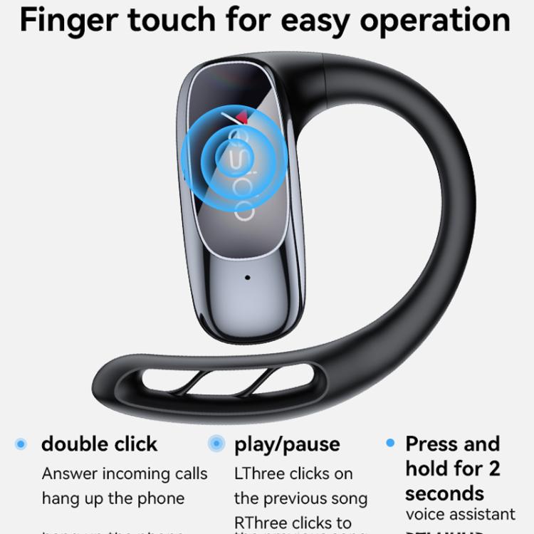 Yesido YSP24 Ear-hook Open OWS Bluetooth Earphone(Black) - Bluetooth Earphone by Yesido | Online Shopping UK | buy2fix