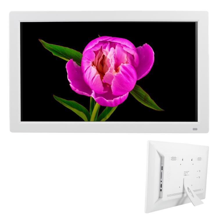 XCLT1850 18.5 inch LED Display Digital Photo Frame, Plug Type:EU Plug(White) - 15 inch Above by buy2fix | Online Shopping UK | buy2fix