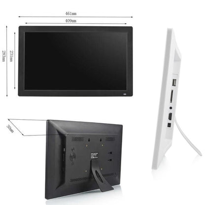 XCLT1850 18.5 inch LED Display Digital Photo Frame, Plug Type:AU Plug(White) - 15 inch Above by buy2fix | Online Shopping UK | buy2fix