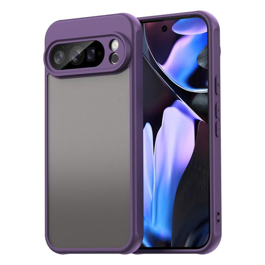 For Google Pixel 10 Pro XL Fan Dun Series TPU Hybrid PC Frosted Phone Case(Purple) - Google Cases by buy2fix | Online Shopping UK | buy2fix