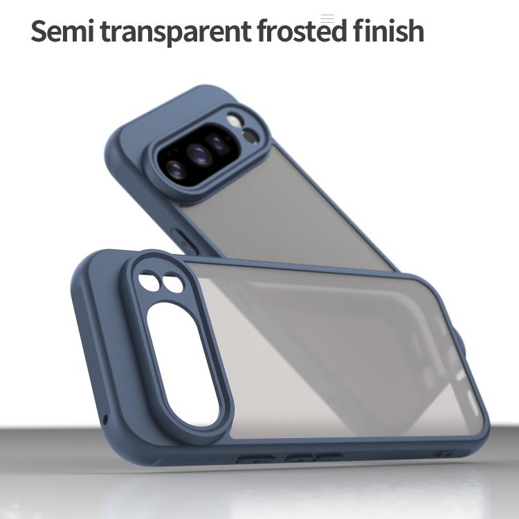 For Google Pixel 10 Pro Fan Dun Series TPU Hybrid PC Frosted Phone Case(Blue) - Google Cases by buy2fix | Online Shopping UK | buy2fix