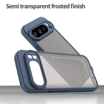 For Google Pixel 10 Pro Fan Dun Series TPU Hybrid PC Frosted Phone Case(Blue) - Google Cases by buy2fix | Online Shopping UK | buy2fix
