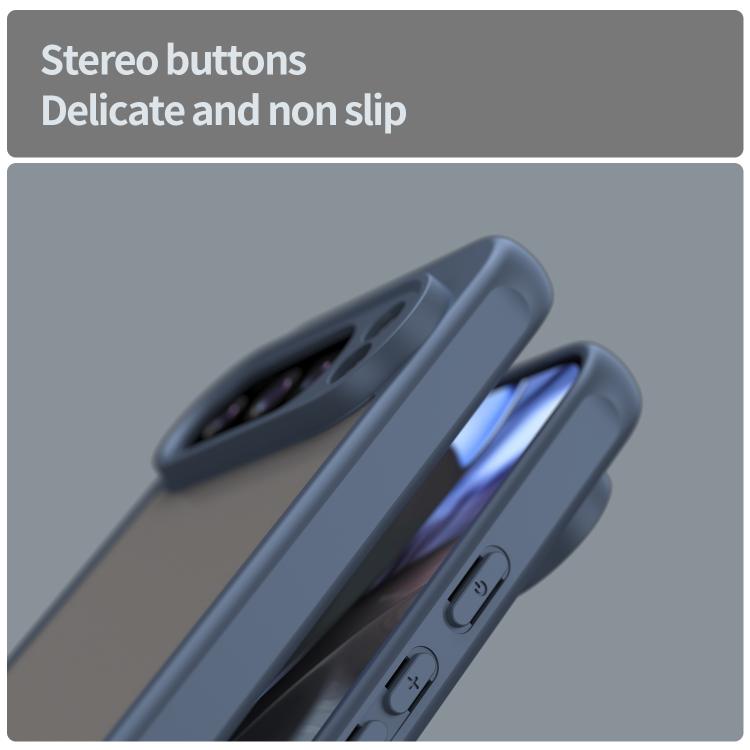 For Google Pixel 10 Pro Fan Dun Series TPU Hybrid PC Frosted Phone Case(Blue) - Google Cases by buy2fix | Online Shopping UK | buy2fix