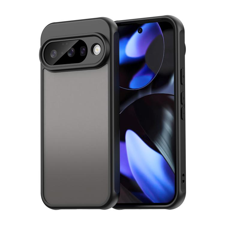 For Google Pixel 10 Fan Dun Series TPU Hybrid PC Frosted Phone Case(Black) - Google Cases by buy2fix | Online Shopping UK | buy2fix