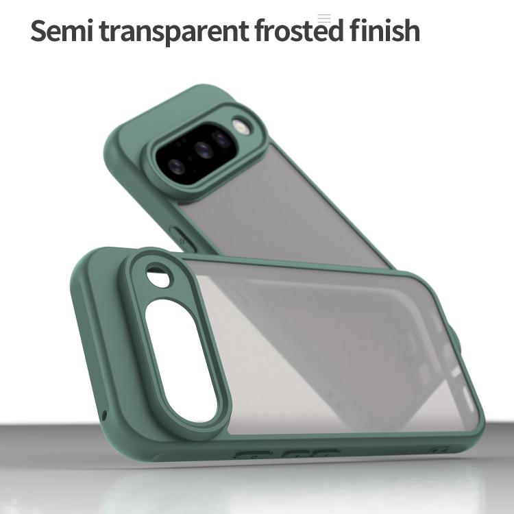 For Google Pixel 10 Fan Dun Series TPU Hybrid PC Frosted Phone Case(Green) - Google Cases by buy2fix | Online Shopping UK | buy2fix