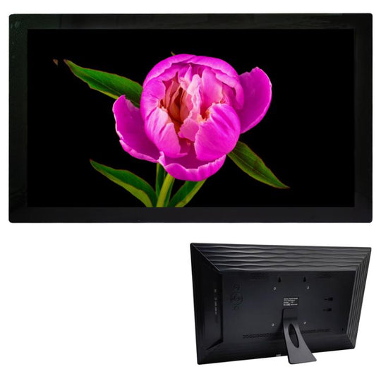 XCLT2150 21.5 inch IPS Screen WiFi Digital Cloud Photo Frame Wall Mounted LED Advertising Machine, Plug Type:US Plug(Black)