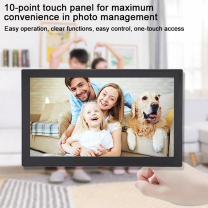 XCLT2150 21.5 inch IPS Screen WiFi Digital Cloud Photo Frame Wall Mounted LED Advertising Machine, Plug Type:US Plug(Black) - 15 inch Above by buy2fix | Online Shopping UK | buy2fix