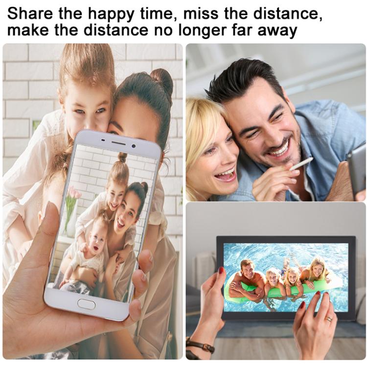 XCLT2150 21.5 inch IPS Screen WiFi Digital Cloud Photo Frame Wall Mounted LED Advertising Machine, Plug Type:EU Plug(Black) - 15 inch Above by buy2fix | Online Shopping UK | buy2fix