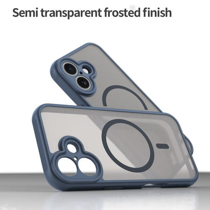 For iPhone 17 Fan Dun Series TPU Hybrid PC Frosted Magsafe Phone Case(Blue) - iPhone 17 Cases by buy2fix | Online Shopping UK | buy2fix