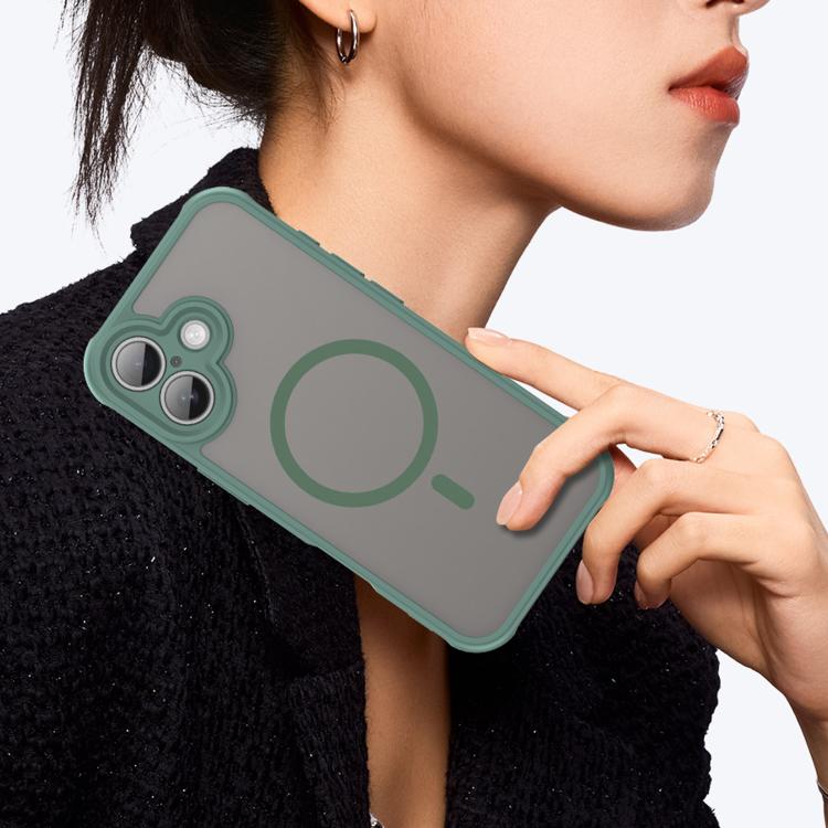For iPhone 17 Fan Dun Series TPU Hybrid PC Frosted Magsafe Phone Case(Green) - iPhone 17 Cases by buy2fix | Online Shopping UK | buy2fix