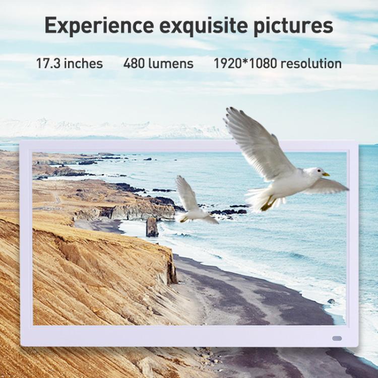 XCLT-1730 17.3 inch LED HD Screen WIFI Cloud Photo Frame with Stand, Plug:EU Plug(Black) - 15 inch Above by buy2fix | Online Shopping UK | buy2fix