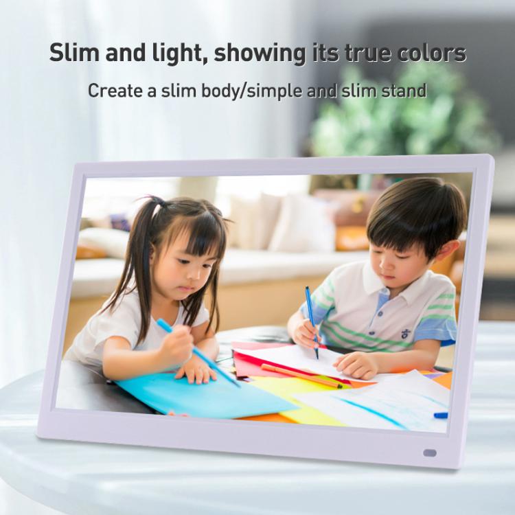 XCLT-1730 17.3 inch LED HD Screen WIFI Cloud Photo Frame with Stand, Plug:UK Plug(White) - 15 inch Above by buy2fix | Online Shopping UK | buy2fix