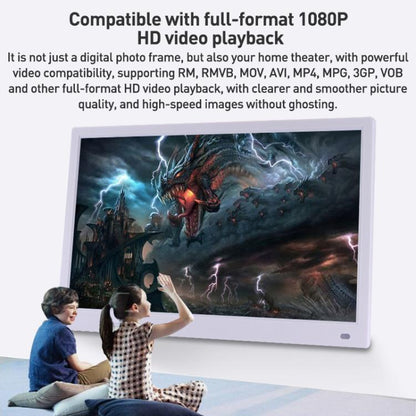 XCLT-1730 17.3 inch LED HD Screen WIFI Cloud Photo Frame with Stand, Plug:AU Plug(Black) - 15 inch Above by buy2fix | Online Shopping UK | buy2fix