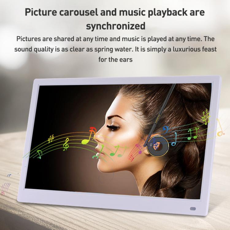 XCLT-1730 17.3 inch LED HD Screen WIFI Cloud Photo Frame with Stand, Plug:EU Plug(Black) - 15 inch Above by buy2fix | Online Shopping UK | buy2fix