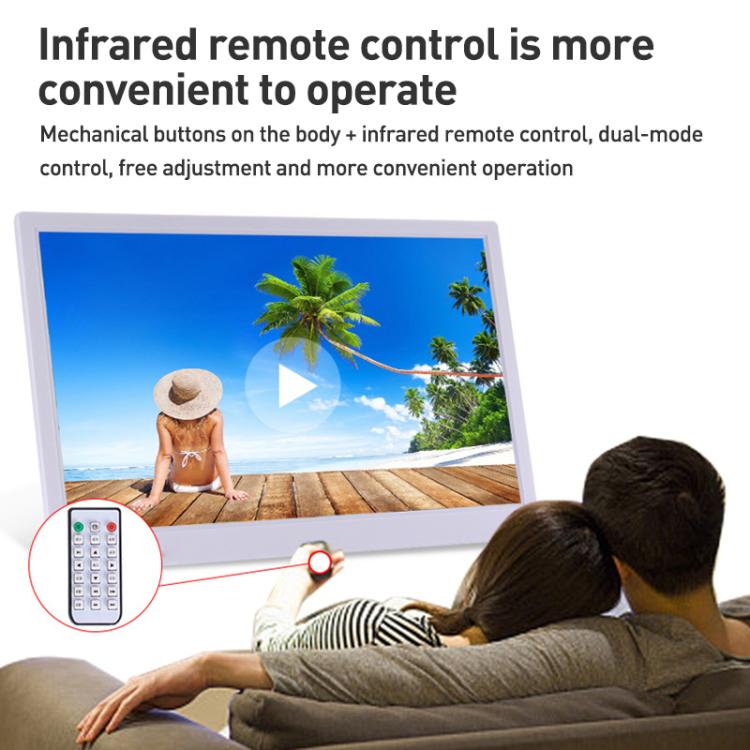 XCLT-1730 17.3 inch LED HD Screen WIFI Cloud Photo Frame with Stand, Plug:US Plug(Black) - 15 inch Above by buy2fix | Online Shopping UK | buy2fix