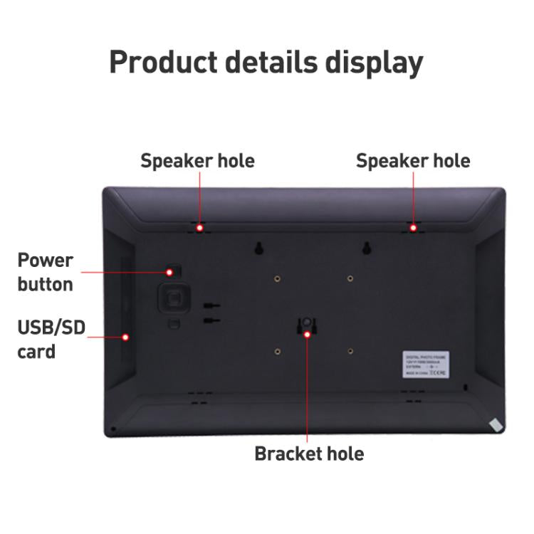 XCLT-1730 17.3 inch LED HD Screen WIFI Cloud Photo Frame with Stand, Plug:EU Plug(Black) - 15 inch Above by buy2fix | Online Shopping UK | buy2fix