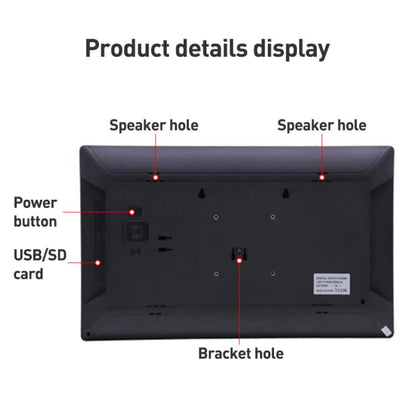 XCLT-1730 17.3 inch LED HD Screen WIFI Cloud Photo Frame with Stand, Plug:EU Plug(White) - 15 inch Above by buy2fix | Online Shopping UK | buy2fix