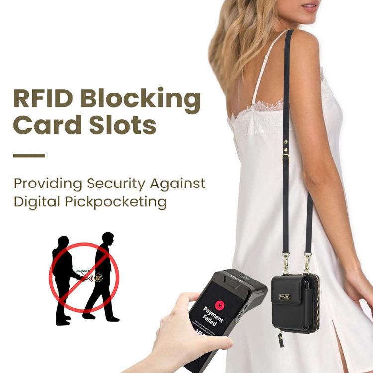 For Samsung Galaxy Z Flip6 /5 /4 /3 AwQuer AW005 Crossbody Folding Phone Leather Bag(Black) - Galaxy Z Flip6 5G Cases by Awquer | Online Shopping UK | buy2fix