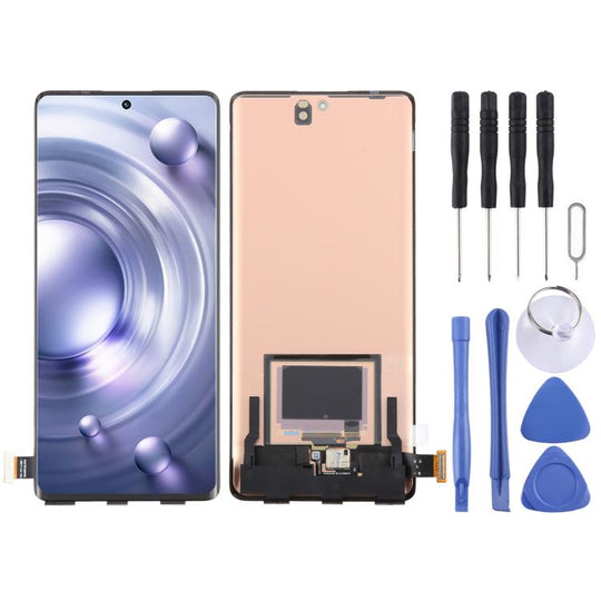 For vivo X80 Pro V2185A V2145 OLED LCD Screen with Digitizer Full Assembly with Fingerprint Identification