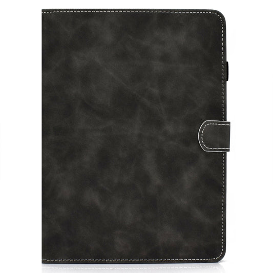 For iPad Air 2022 / 2020 10.9 Cowhide Texture Horizontal Flip Leather Case with Holder & Card Slots & Sleep / Wake-up Function(Grey) - iPad Air (2022) / (2020) 10.9 Cases by buy2fix | Online Shopping UK | buy2fix