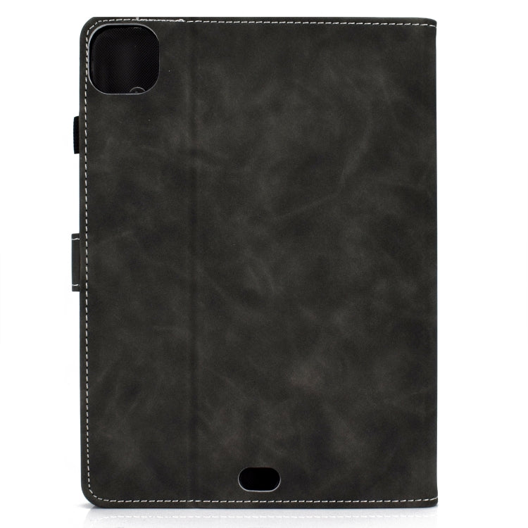 For iPad Air 2022 / 2020 10.9 Cowhide Texture Horizontal Flip Leather Case with Holder & Card Slots & Sleep / Wake-up Function(Grey) - iPad Air (2022) / (2020) 10.9 Cases by buy2fix | Online Shopping UK | buy2fix