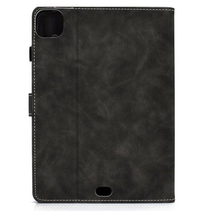 For iPad Air 2022 / 2020 10.9 Cowhide Texture Horizontal Flip Leather Case with Holder & Card Slots & Sleep / Wake-up Function(Grey) - iPad Air (2022) / (2020) 10.9 Cases by buy2fix | Online Shopping UK | buy2fix