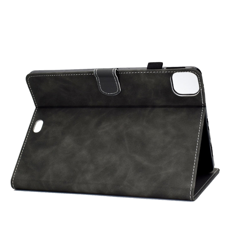 For iPad Air 2022 / 2020 10.9 Cowhide Texture Horizontal Flip Leather Case with Holder & Card Slots & Sleep / Wake-up Function(Grey) - iPad Air (2022) / (2020) 10.9 Cases by buy2fix | Online Shopping UK | buy2fix