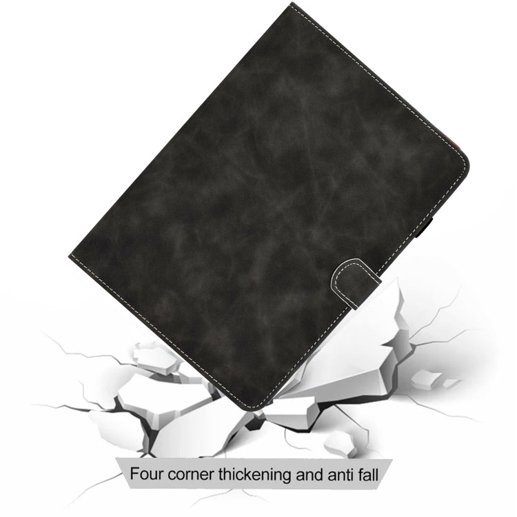 For iPad Air 2022 / 2020 10.9 Cowhide Texture Horizontal Flip Leather Case with Holder & Card Slots & Sleep / Wake-up Function(Grey) - iPad Air (2022) / (2020) 10.9 Cases by buy2fix | Online Shopping UK | buy2fix