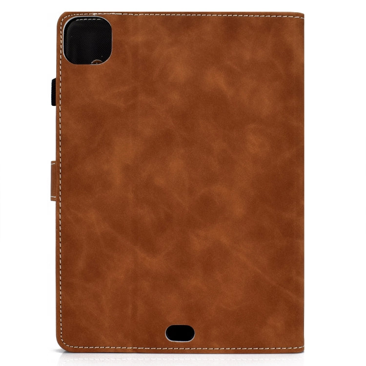For iPad Air 2022 / 2020 10.9 Cowhide Texture Horizontal Flip Leather Case with Holder & Card Slots & Sleep / Wake-up Function(Brown) - iPad Air (2022) / (2020) 10.9 Cases by buy2fix | Online Shopping UK | buy2fix