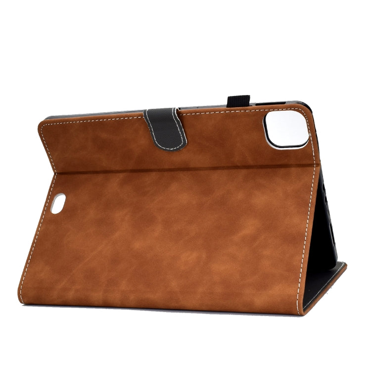 For iPad Air 2022 / 2020 10.9 Cowhide Texture Horizontal Flip Leather Case with Holder & Card Slots & Sleep / Wake-up Function(Brown) - iPad Air (2022) / (2020) 10.9 Cases by buy2fix | Online Shopping UK | buy2fix