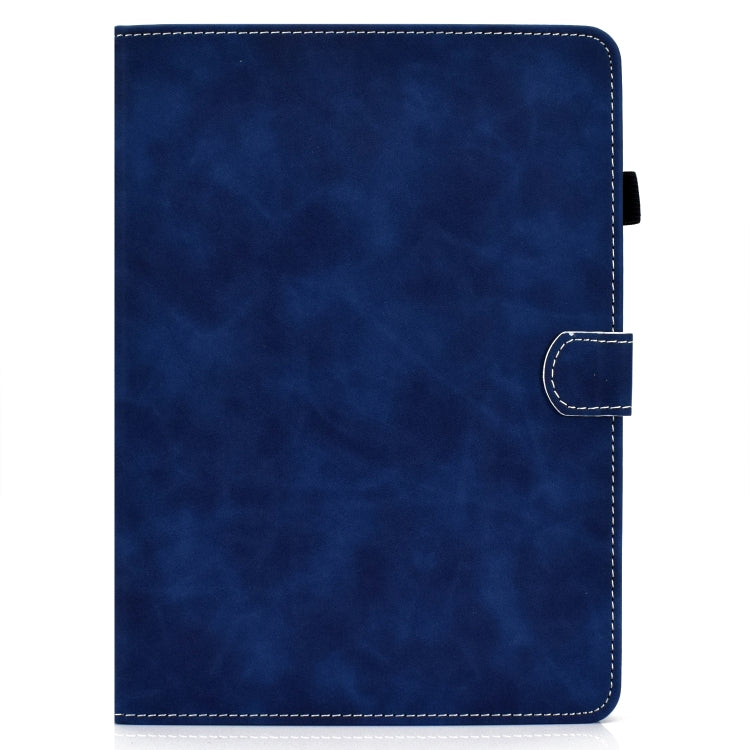 For iPad Air 2022 / 2020 10.9 Cowhide Texture Horizontal Flip Leather Case with Holder & Card Slots & Sleep / Wake-up Function(Blue) - iPad Air (2022) / (2020) 10.9 Cases by buy2fix | Online Shopping UK | buy2fix