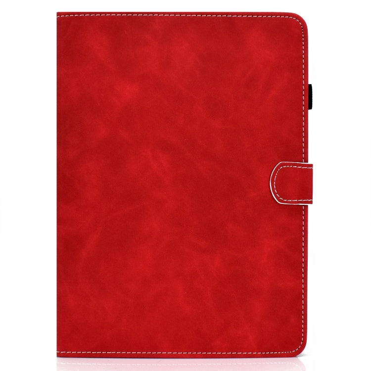 For iPad Air 2022 / 2020 10.9 Cowhide Texture Horizontal Flip Leather Case with Holder & Card Slots & Sleep / Wake-up Function(Red) - iPad Air (2022) / (2020) 10.9 Cases by buy2fix | Online Shopping UK | buy2fix