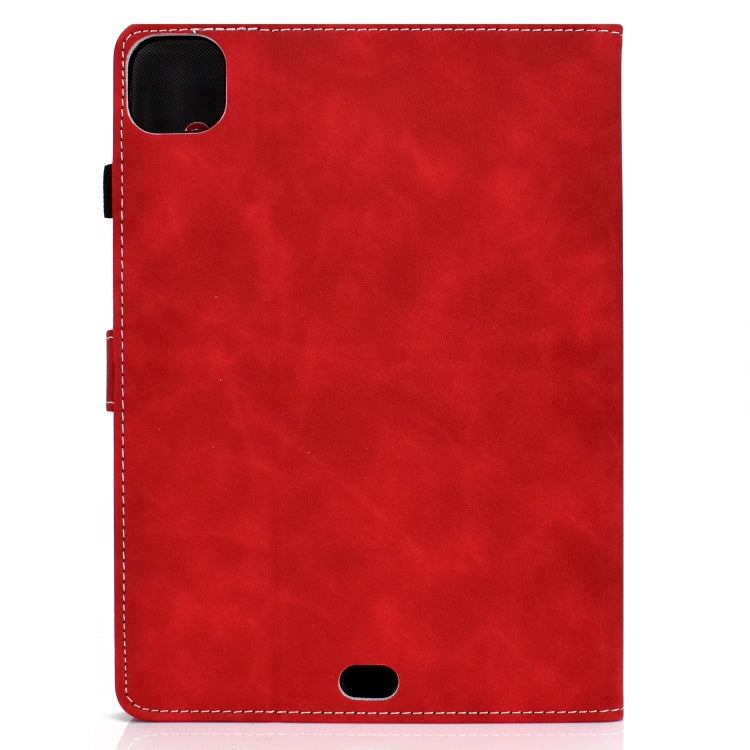 For iPad Air 2022 / 2020 10.9 Cowhide Texture Horizontal Flip Leather Case with Holder & Card Slots & Sleep / Wake-up Function(Red) - iPad Air (2022) / (2020) 10.9 Cases by buy2fix | Online Shopping UK | buy2fix