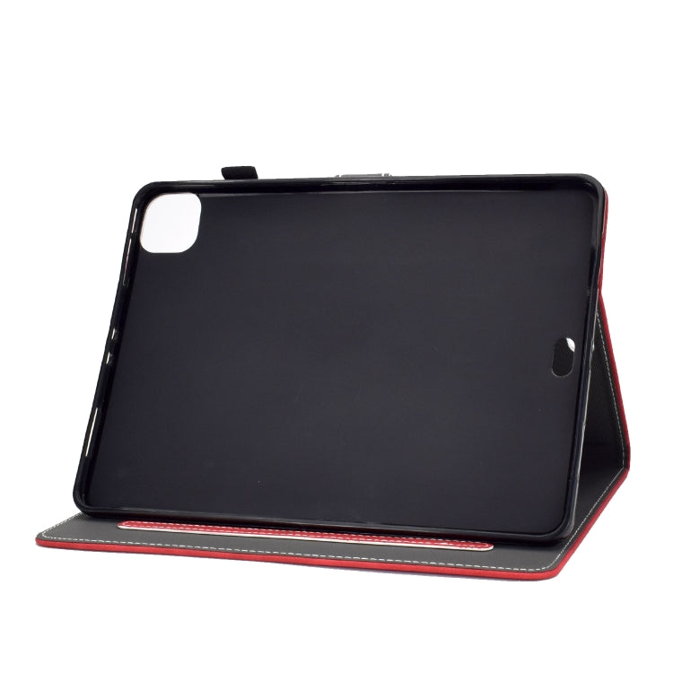 For iPad Air 2022 / 2020 10.9 Cowhide Texture Horizontal Flip Leather Case with Holder & Card Slots & Sleep / Wake-up Function(Red) - iPad Air (2022) / (2020) 10.9 Cases by buy2fix | Online Shopping UK | buy2fix