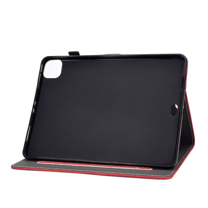 For iPad Air 2022 / 2020 10.9 Cowhide Texture Horizontal Flip Leather Case with Holder & Card Slots & Sleep / Wake-up Function(Red) - iPad Air (2022) / (2020) 10.9 Cases by buy2fix | Online Shopping UK | buy2fix