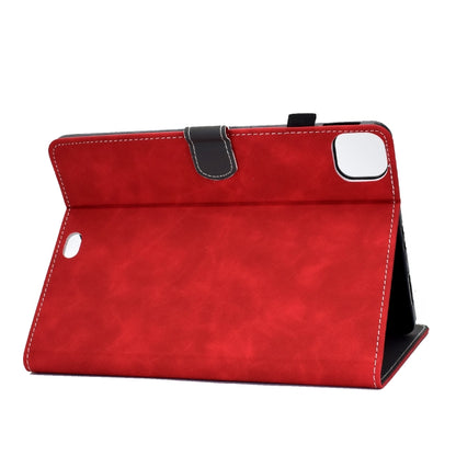 For iPad Air 2022 / 2020 10.9 Cowhide Texture Horizontal Flip Leather Case with Holder & Card Slots & Sleep / Wake-up Function(Red) - iPad Air (2022) / (2020) 10.9 Cases by buy2fix | Online Shopping UK | buy2fix