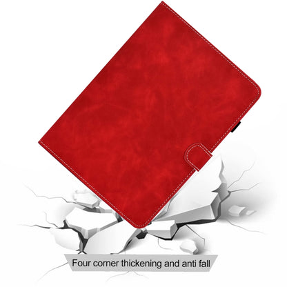 For iPad Air 2022 / 2020 10.9 Cowhide Texture Horizontal Flip Leather Case with Holder & Card Slots & Sleep / Wake-up Function(Red) - iPad Air (2022) / (2020) 10.9 Cases by buy2fix | Online Shopping UK | buy2fix