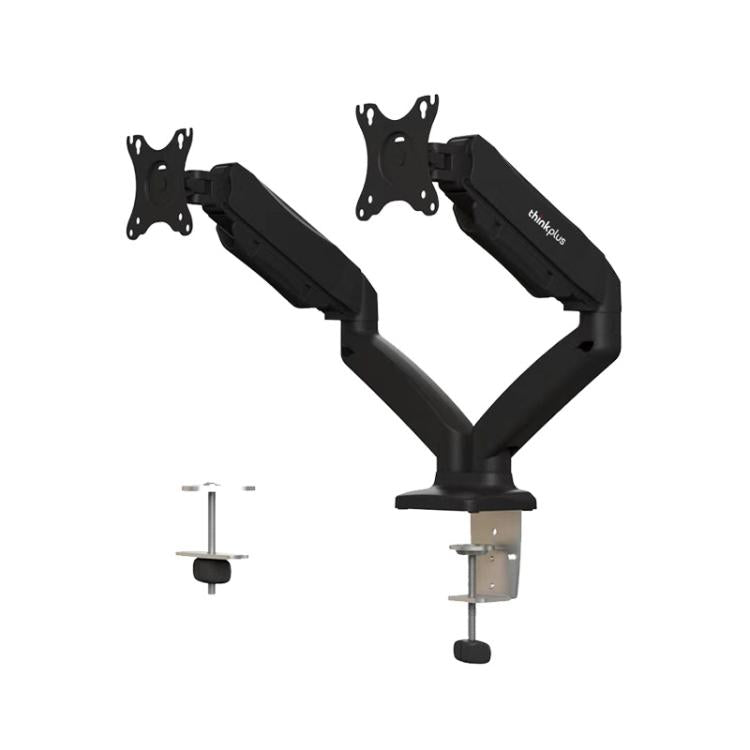 Lenovo Thinkplus ZJA1 Clip-on Desktop Dual-Arm Monitor Holder(Black) - Laptop Stand by Lenovo | Online Shopping UK | buy2fix