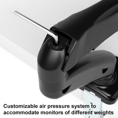 Lenovo Thinkplus ZJA1 Clip-on Desktop Dual-Arm Monitor Holder(Black) - Laptop Stand by Lenovo | Online Shopping UK | buy2fix