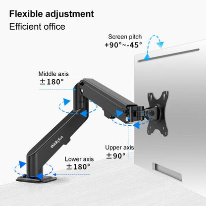 Lenovo Thinkplus ZJA4 Rotatable Lift Desktop Monitor Holder(Black) - Laptop Stand by Lenovo | Online Shopping UK | buy2fix